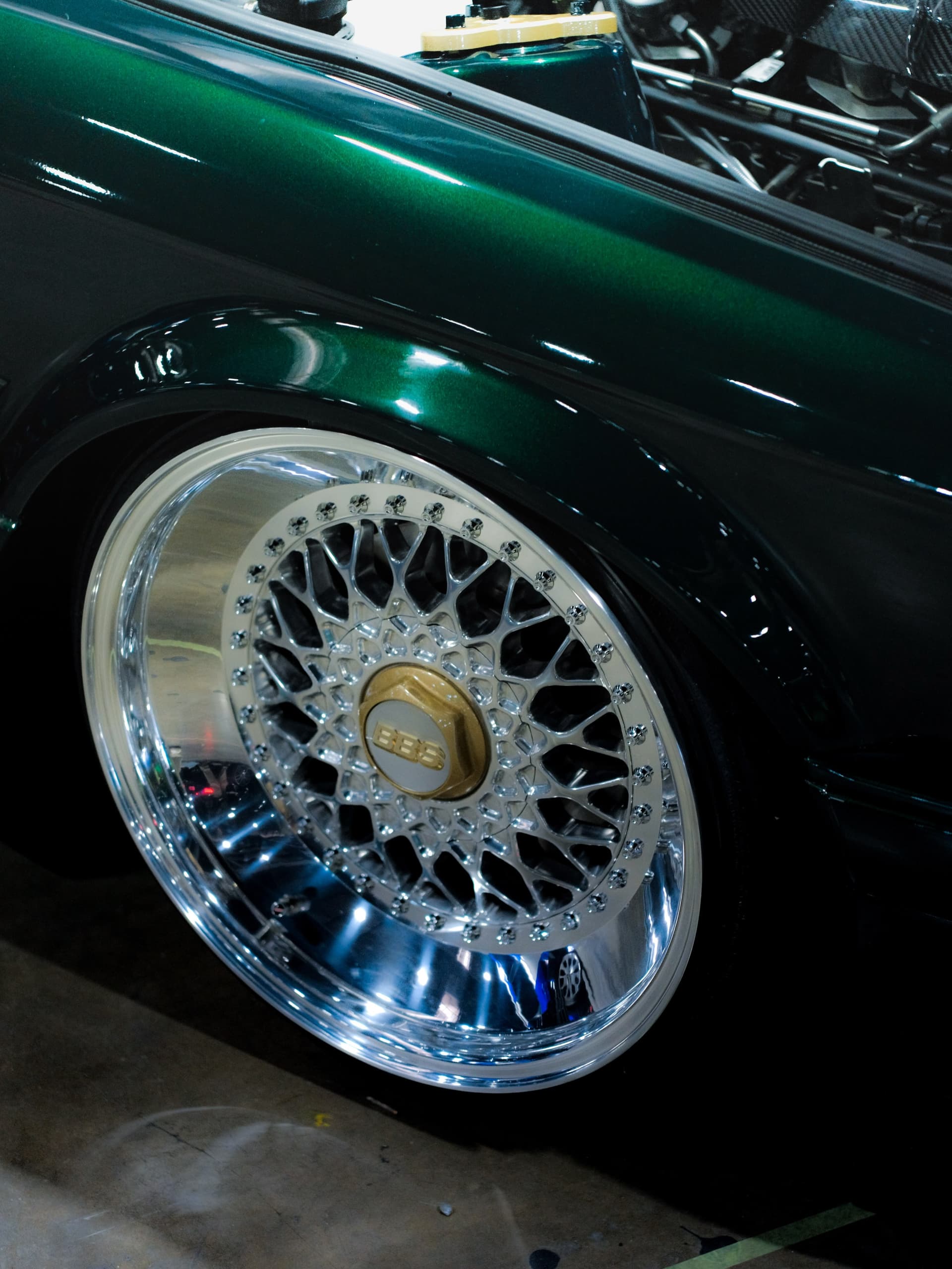 BBS RS wheel and fender detail