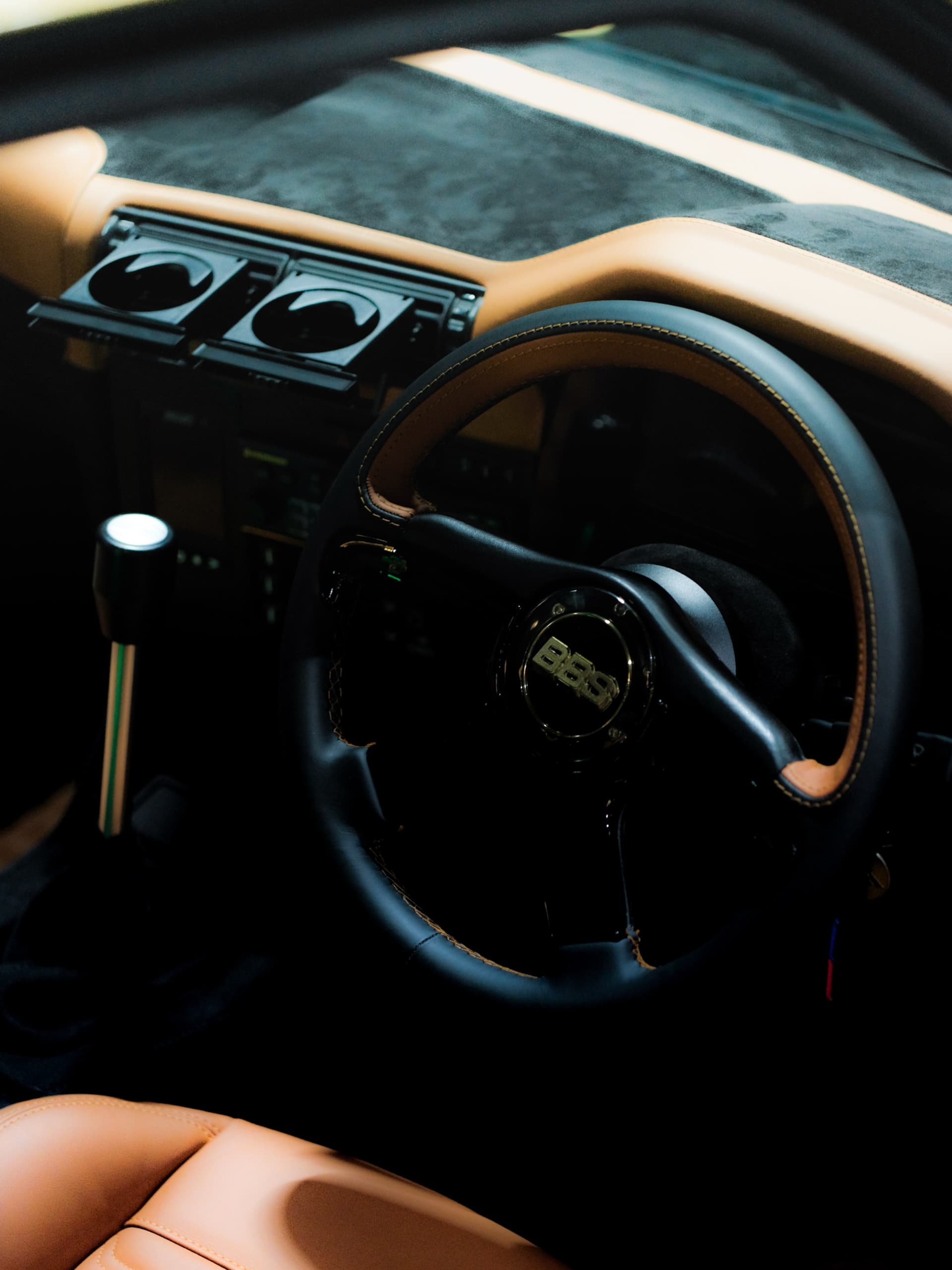 BBS horn button and cabin detail