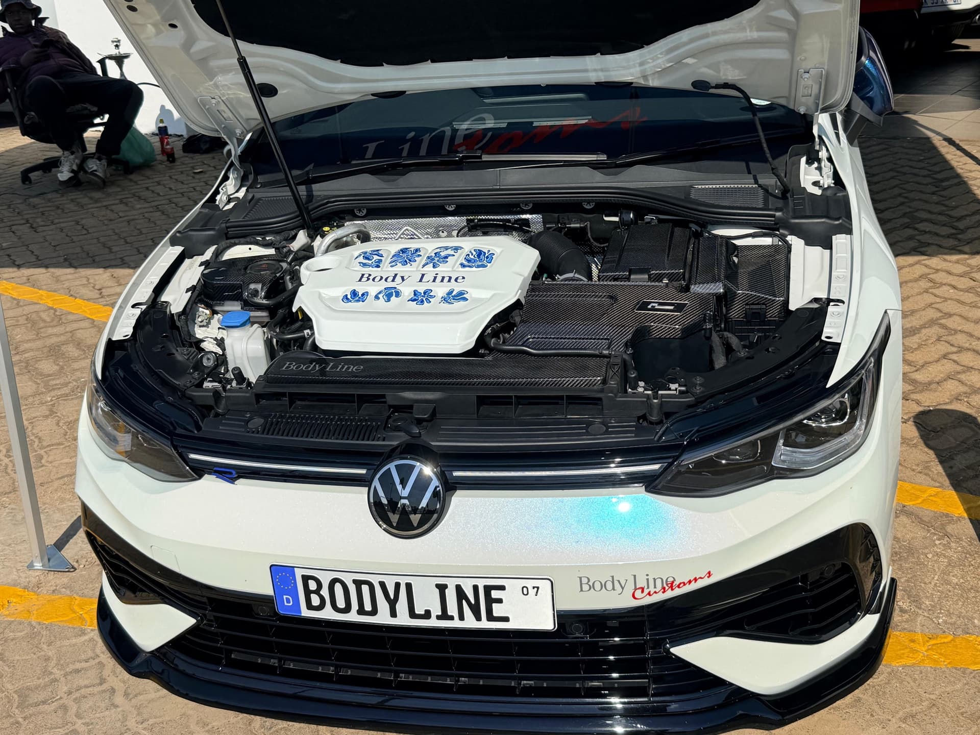 Body Line branded engine bay
