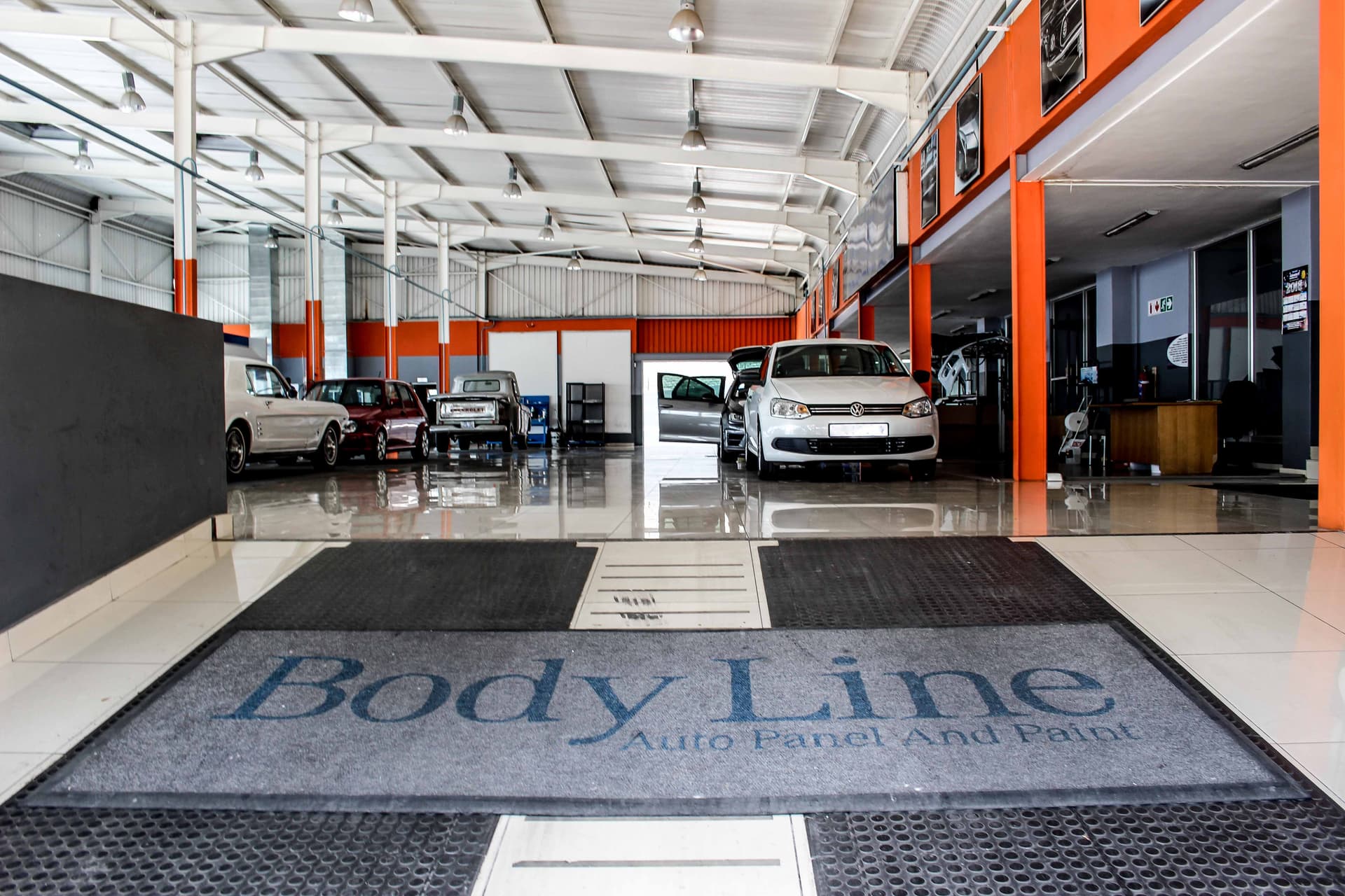 Classic and performance cars on our showroom floor